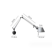 baratos Iluminação de Parede com braço extensível-Interior LED Tradicional / Clássico Luzes de parede internas Quarto Escritório Metal Luz de parede 110-120V 220-240V