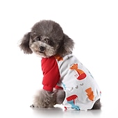 billige Pyjamas-Hunder Katter Pyjamas søt stil Fritid Vinter Vanntett Pustende Myk Vaskbar Bekvem Fritid / hverdag Hundeklær for Bichon Frisé Pommeran ungt kjæledyr Sommerfugl Small