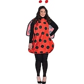 abordables Disfraces de mujer-Mariquita Abeja Disfraz de carnaval Traje de cosplay Disfraces divertidos Niños Adulto Mujer Chica Cosplay Rendimiento Fiesta Víspera de Todos los Santos Carnaval Mascarada Mardi Gras Disfraz de