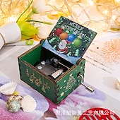 preiswerte Event &amp; Party Supplies-entzückende, antik geschnitzte, handgekurbelte Spieluhr aus Holz – perfektes Weihnachtsgeschenk für Kinder, Mama, Papa, Freunde und mehr!