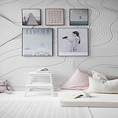 voordelige Behang-cool wallpapers 3d abstracte muurschildering behang muurschildering muurstickers bladeren abstracte schets foto geschikt voor hotel woonkamer slaapkamer art deco