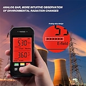 abordables Comprobadores y detectores-Probador de radiación electromagnética portátil, detector de radiación de campo magnético eléctrico emf para apartamento doméstico