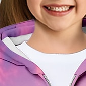 abordables Dessins animés 3D de fille-Fille 3D Licorne Sweat à capuche Manteau Pardessus manche longue 3D effet Automne Hiver Actif Mode Le style mignon Enfants 3-12 ans Extérieur Casual du quotidien Standard