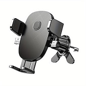 abordables Support de téléphone de voiture-Support de téléphone de voiture universel amélioré : rotation à 360°, serrage automatique, support mains libres pour tous les smartphones