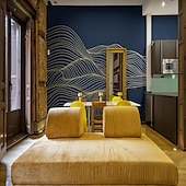 voordelige Behang-cool wallpapers 3d abstracte muurschildering behang muurschildering muurstickers bladeren abstracte schets foto geschikt voor hotel woonkamer slaapkamer art deco