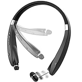 cheap TWS True Wireless Headphones-Foldable Bluetooth Headset Lightweight Retractable Bluetooth Headphones for Sports&amp;Exercise Noise Cancelling Stereo Neckband Wireless Headset