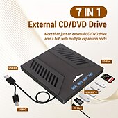 abordables Câbles et adaptateurs-interface hub multifonctionnel lecteur optique externe prend en charge la carte mémoire carte SD prend en charge plusieurs systèmes système Microsoft système Apple système Linux prend en charge les