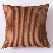 levne Trendy polštáře-dekorativní přehozové polštáře pruhované manšestrové povlaky na polštáře jednobarevné polštáře pohovka polštář opěrka hlavy opěrka polštář 1ks