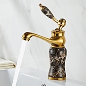 abordables Classiques-Robinet lavabo - Séparé Plaqué Set de centre Mitigeur un trouBath Taps