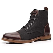 preiswerte Kleiderstiefel-Herren Stiefel Bullock Schuhe Abendschuhe Wanderschuhe Brautkleider schlicht Täglich Leder Komfortabel Stiefeletten / Stiefeletten Halbschuhe Dunkelbraun Schwarz Hell Gray Frühling Herbst