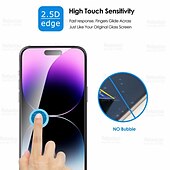 baratos Protetores de ecrã para iPhone-6pcs hd capa completa película de vidro protetora para iphone 15 15 plus 15 pro 15 pro max /14 14 plus 14 pro 14 pro max /iphone 13 13 pro 13 pro max / iphone 11 12 pro 12 pro max / iphone x / iphone
