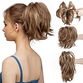abordables Chignons-chignons Chignon Queue de cheval avec griffe Cheveux Synthétiques Pièce de cheveux Extension des cheveux Bouclé Soirée Usage quotidien Soirée &amp; Evénement A1 A2 A4