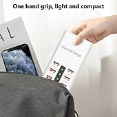 preiswerte USB-Hubs-USB 2.0 Naben 6 Häfen 6-in-1 USB-Hub mit RJ45 5 V / 2A Stromversorgung Für Tablet PC Smartphone
