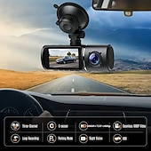 cheap Car DVR-3 Cameras Lens 2.5In Car DVR Dash Cam HD Dash Camera Three Way Lens Video Recorder 1080P Black Box Cycle Dashcam Camcorder