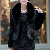 voordelige Bontstola&#039;s-Bolero Bruids Wraps Jasje / jack Elegant Lange mouw Imitatiebont Bruiloftsomslagen Met Pure Kleur Voor Bruiloft Herfst