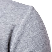 economico maglione pullover da uomo-Per uomo Felpa Pullover Maglione Maglione A coste Maglia Standard Taglio attillato Lavorato a maglia Banda A V Contemporaneo moderno Ufficio Da tutti i giorni Abbigliamento Autunno inverno Nero Bianco