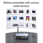 levne Bluetooth sady do auta / handsfree-m9 pro bluetooth 5.1 audio přijímač vysílač 3,5mm aux bezdrátový hudební adaptér u disková/tf karta FM rádio přehrávač dac převodník
