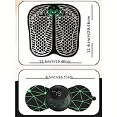 cheap Body Massager-Foot Massager Mat TENS Back Muscle Stimulator With Remote Control Electric Pulse Feet Acupressure Pad Massager Machine