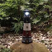 baratos Refletores Externos-Farol vintage para jardim ao ar livre, à prova d'água, resina solar, decoração, pátio, luz de paisagem, projeção de luz, ponto de luz