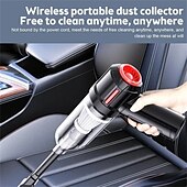お買い得  掃除機-4-in-1 新しいコードレス車用掃除機 吹き飛ばしと吸引 多機能強力吸引 ミニワイヤレス車掃除機 ハンドヘルドエアダスター ウェットドライ使用 ホームオフィス車の掃除 ペットの毛の掃除に