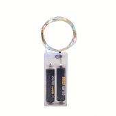 cheap Battery String Lights-1M-10Leds/2M-20Leds/3M-30Leds/5M-50Leds/10M-100Leds Copper Wire String Light with Battery Box Waterproof and Non-conductive Christmas Halloween Wedding Festival Indoor and Outdoor Decorative Light