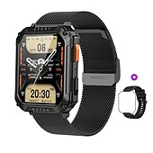 お買い得  スマートウォッチ-LIGE BW0619 スマートウォッチ 2.01 インチ スマート·ウォッチ ブルートゥース 着信通知 アクティビティトラッカー 睡眠サイクル計測器 と互換性があります Android iOS 女性 男性 コンパス メッセージ受信通知 ステップトラッカー IP 67 44mmの時計ケース