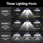 economico Applique per esterni-1 pc 8 W Illuminazione esterna da parete Ad energia solare Luce fredda 3.2 V 300 Perline LED