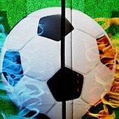 billiga Pojkens 3D Sporter &amp; Spel-Pojkar 3D Fotboll Huvtröja Kappa Ytterkläder Långärmad 3D-tryck Höst Vinter Mode Streetwear Häftig Polyester Barn 3-12 år Utomhus Ledigt Dagligen Normal