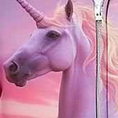 abordables Dessins animés 3D de fille-Fille 3D Licorne Sweat à capuche Manteau Pardessus manche longue 3D effet Automne Hiver Actif Mode Le style mignon Enfants 3-12 ans Extérieur Casual du quotidien Standard