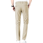 voordelige casual broek-Voor heren Golfbroek Broek Vrijetijdsbroek Stretch broek Zak Effen Sneldrogend Lichtgewicht Volledige lengte Dagelijks Buiten Uitgaan Modieus Casual blauw Khaki