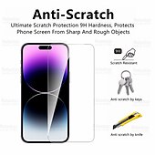 baratos Protetores de ecrã para iPhone-6pcs hd capa completa película de vidro protetora para iphone 15 15 plus 15 pro 15 pro max /14 14 plus 14 pro 14 pro max /iphone 13 13 pro 13 pro max / iphone 11 12 pro 12 pro max / iphone x / iphone