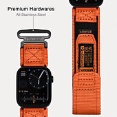 お買い得  Apple Watch Bands-スポーツバンド と互換性があります Apple Watch ウォッチバンド 38mm 40mm 41mm 42mm 44mm 45mm 49mm 調整可 高通気性 ナイロン 交換用時計バンド のために iwatch Ultra 2 Series 9 8 7 SE 6 5 4 3 2 1
