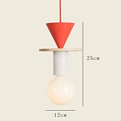 economico Luci Isola cucina-lampada a sospensione a led lampada a sospensione in legno semplice caffetteria ristorante bar lampada a sospensione plafoniera in metallo per camera da letto camera per bambini 110-240v