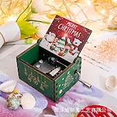 preiswerte Event &amp; Party Supplies-entzückende, antik geschnitzte, handgekurbelte Spieluhr aus Holz – perfektes Weihnachtsgeschenk für Kinder, Mama, Papa, Freunde und mehr!