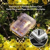 お買い得  電池式-2メートル 5メートル 10メートル ストリングライト 20/50/100/120 LED 2835 SMD 温白色 ホワイト マルチカラー 銅線ライト ハロウィーン クリエイティブ パーティー 3 V