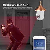cheap Indoor IP Network Cameras-1080P HD Wireless WiFi Bulb Camera 2MP Light Socket IP Camera for Home Security Recording Indoor&amp;Outdoor Two Way Audio PTZ Camera Baby Monitor with Night Vision Motion Tracking Auto Tracking