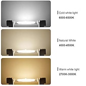 رخيصةأون أضواء LED ثنائي الدبوس-عالية الطاقة cob r7s أنبوب زجاجي ليد 78 مللي متر 118 مللي متر 189 مللي متر cob أضواء لمبة ac110v 220 فولت المنزل استبدال مصباح هالوجين