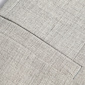 billiga Herrars klassiska kavajer-Herr Studenten Kavaj Företag Cocktailfest Bröllopsfest Mode Ledigt Vår &amp; Höst Polyester Slät Knappar Ficka Ledigt / vardag Enkelknäppt Blazer Khaki grön Ljusblå Grå