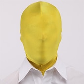 economico oggetti di scena per cabine fotografiche-Maschera a pieno facciale da 2 pezzi bw maschera di seconda pellecappuccio in spandex di Halloween per tessuto unisex