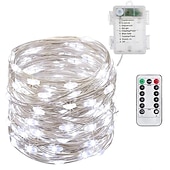 お買い得  電池式-2メートル 5メートル 10メートル ストリングライト 20/50/100/120 LED 2835 SMD 温白色 ホワイト マルチカラー 銅線ライト ハロウィーン クリエイティブ パーティー 3 V