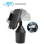 お買い得  車載ホルダー-カップホルダー電話マウント バックルタイプ 回転可 クランプクリップ 電話ホルダー のために 車載 車のトラック と互換性があります すべての携帯電話 携帯電話アクセサリー