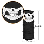 abordables Masques-Crâne de squelette Halloween Gants Masque Accessoires Halloween Horreur Déguisement effrayant Halloween Enfant Adulte Homme Femmes Unisexe Halloween Mardi Gras Déguisements d&#039;Halloween faciles Se
