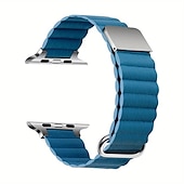 رخيصةأون عصابات Apple Watch-متوافق مع Apple Watchband 38 مم 40 مم 41 مم 42 مم 44 مم 45 مم 49 مم مشبك معدني نساء رجال جلد استبدال حزام الساعة إلى iwatch Ultra 2 Series 9 8 7 SE 6 5 4 3 2 1