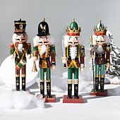 olcso Gyűjthető figurák-karácsonyi diótörő figurák díszek (30cm/11.81in), szobadekoráció, jelenetdekor, asztali dekoráció, karácsonyi kellékek, karácsonyi díszek