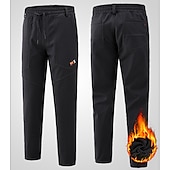 Недорогие Одежда из Softshell, флисовые и туристические куртки-Муж. Сохраняет тепло Водонепроницаемость Зима Осень Сплошной цвет Черный Военно-зеленный Серый Жакеты
