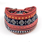 abordables Accessoires de coiffure-Bandes de cheveux pour femmes, motifs imprimés africains, large bord, nouage élastique, bandeaux de sport, de yoga, couvre-chef pour femmes, accessoires pour cheveux