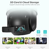 abordables Caméras IP d&#039;Extérieur-webcam 8MP Ampoule Wi-Fi Avec Fil Détection de présence Imperméable Extérieur Jardin Soutien