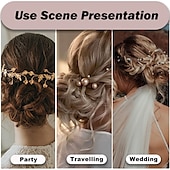 abordables Chignons-chignons Chignon Enrouler autour de la queue de cheval Cheveux Synthétiques Pièce de cheveux Extension des cheveux Bouclé Soirée Usage quotidien Soirée &amp; Evénement A1 A2 A3
