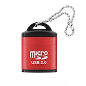 cheap Computer &amp; Office-Mini TF Card Reader Lanyard Card Reader Plug And PlayApplicable To Computer Car Audio And Other USB Interface Equipment For Windows Mac OS Linux