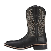 levne Cowboy &amp; Western Boots-pánské dvoubarevné westernové kovbojské boty z umělé kůže – klasický vyšívaný design, odolná konstrukce, perfektní na ježdění, outdoor a běžné nošení